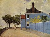 Famous Blue Paintings - The Blue House at Zaandam